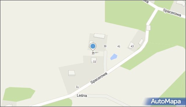 Rąb, Spacerowa, 35, mapa Rąb