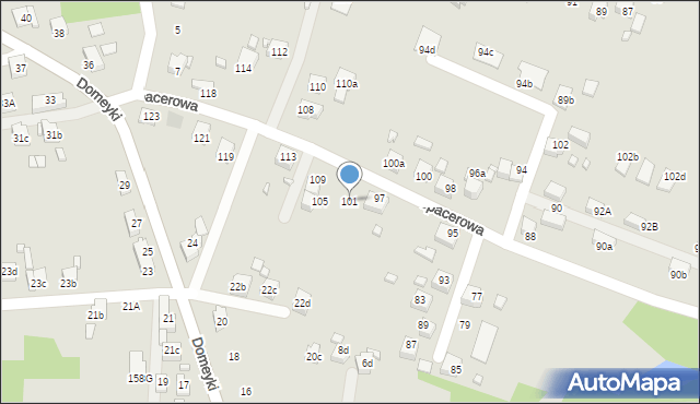 Radlin, Spacerowa, 101, mapa Radlin