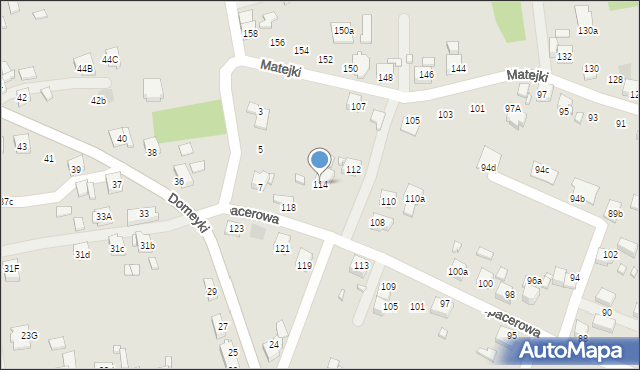 Radlin, Spacerowa, 114, mapa Radlin