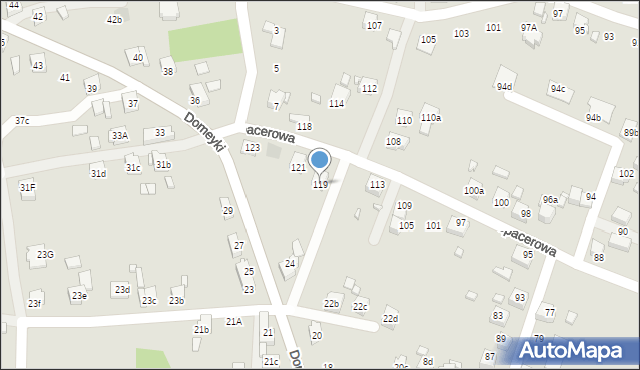 Radlin, Spacerowa, 119, mapa Radlin