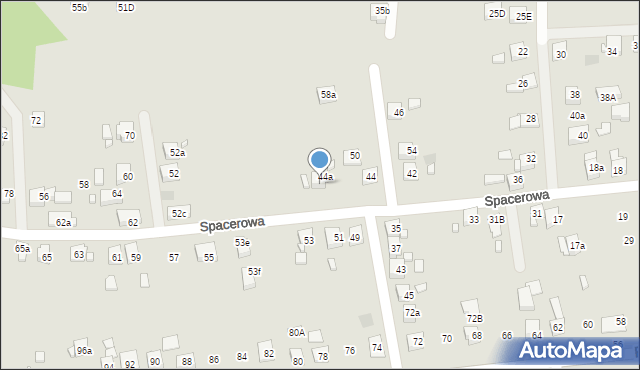 Radlin, Spacerowa, 48, mapa Radlin
