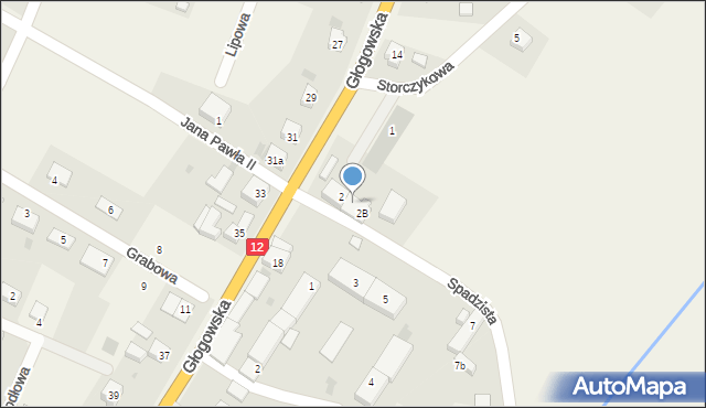 Radwanice, Spadzista, 2A, mapa Radwanice