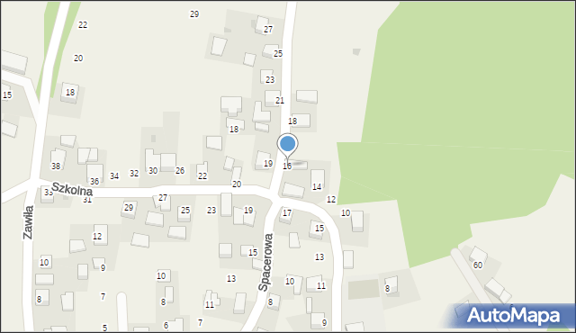 Radwanowice, Spacerowa, 16, mapa Radwanowice