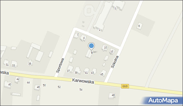 Radziłów, Sportowa, 8, mapa Radziłów