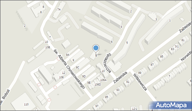 Radzyń Podlaski, Spółdzielcza, 8, mapa Radzyń Podlaski