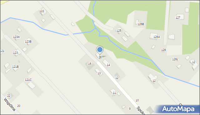 Rajec Poduchowny, Spokojna, 16, mapa Rajec Poduchowny