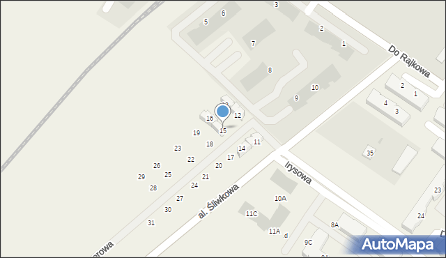 Rajkowo, Spacerowa, 15, mapa Rajkowo