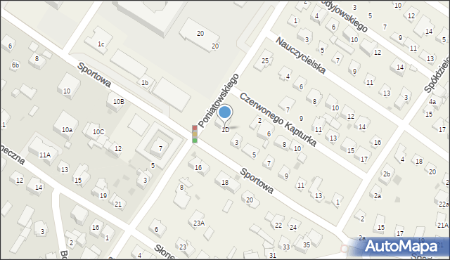 Raszyn, Sportowa, 1D, mapa Raszyn