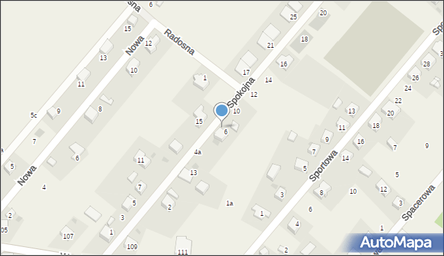 Ratowice, Spokojna, 8, mapa Ratowice