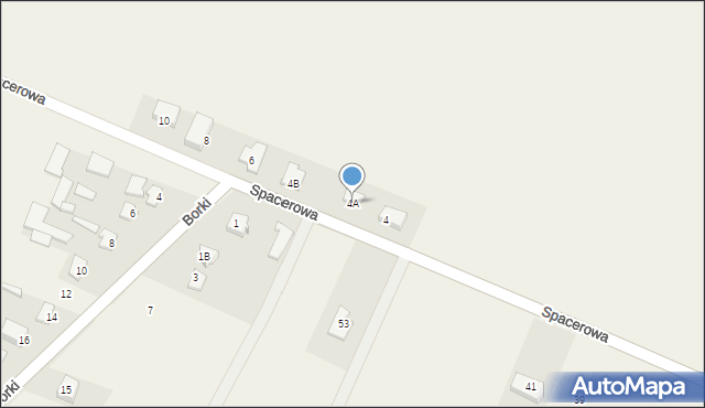Rębków, Spacerowa, 4A, mapa Rębków