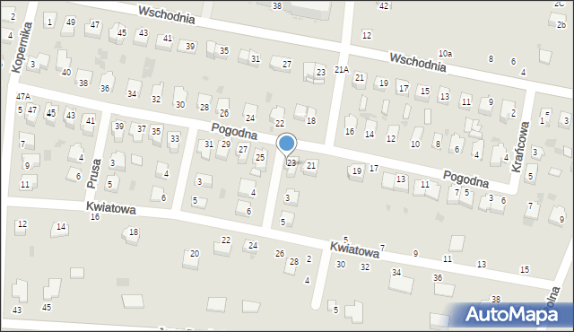 Rejowiec Fabryczny, Spokojna, 1, mapa Rejowiec Fabryczny