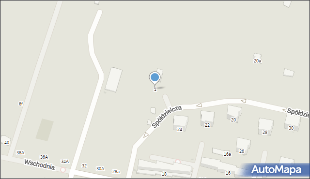 Rejowiec Fabryczny, Spółdzielcza, 1, mapa Rejowiec Fabryczny