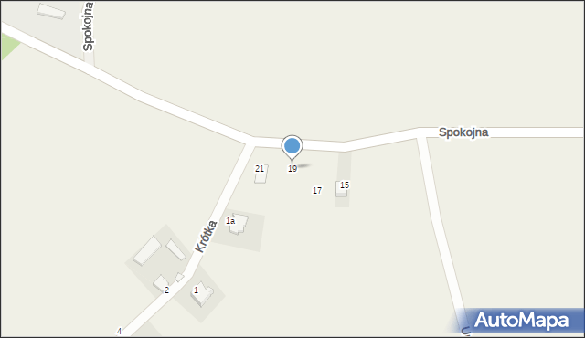 Rembertów, Spokojna, 19, mapa Rembertów