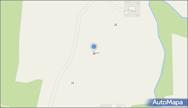 Robakowo, Spokojna, 26, mapa Robakowo