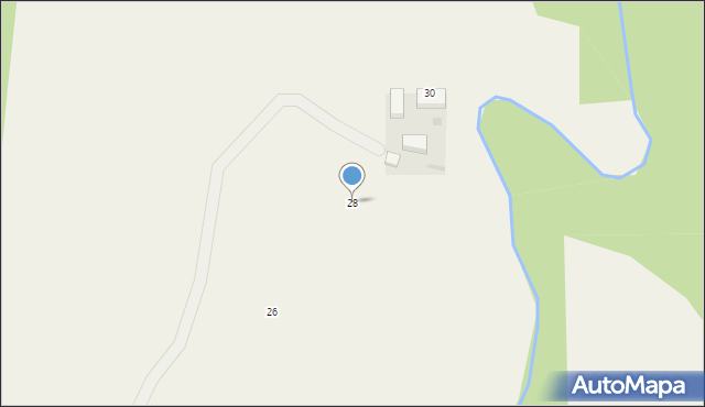 Robakowo, Spokojna, 28, mapa Robakowo