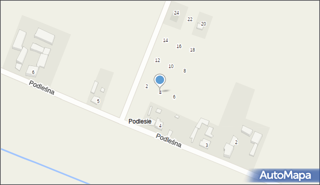 Rogalin, Spokojna, 4, mapa Rogalin