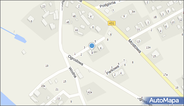 Rogalinek, Spokojna, 4, mapa Rogalinek