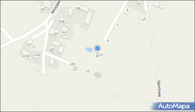 Rogów Sobócki, Spacerowa, 11, mapa Rogów Sobócki