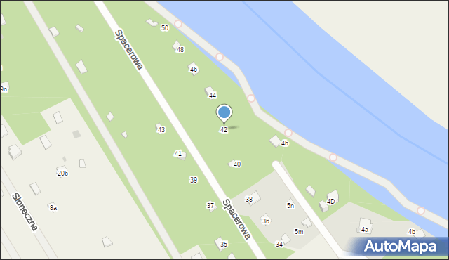 Rogóźno, Spacerowa, 42, mapa Rogóźno