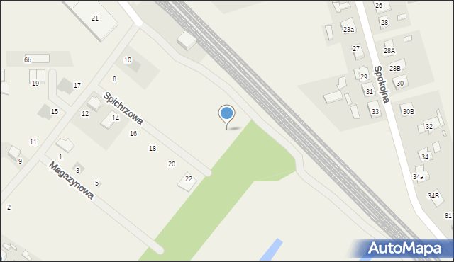 Rokietnica, Spichrzowa, 4b, mapa Rokietnica