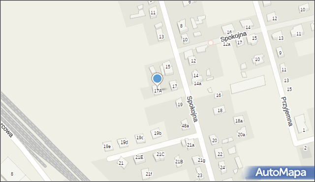 Rokietnica, Spokojna, 17A, mapa Rokietnica