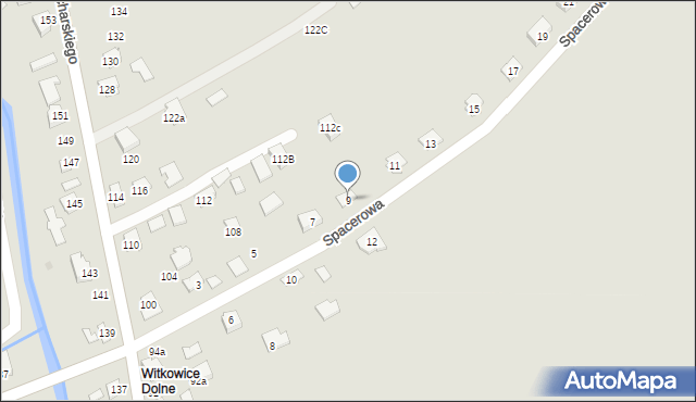 Ropczyce, Spacerowa, 9, mapa Ropczyce