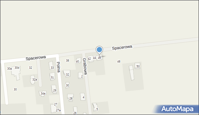 Roszkowo, Spacerowa, 46, mapa Roszkowo