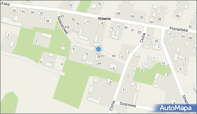 Równe, Spacerowa, 10, mapa Równe