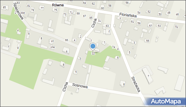 Równe, Spacerowa, 12, mapa Równe