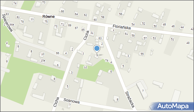 Równe, Spacerowa, 7, mapa Równe