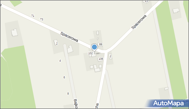 Rudka, Spacerowa, 104, mapa Rudka