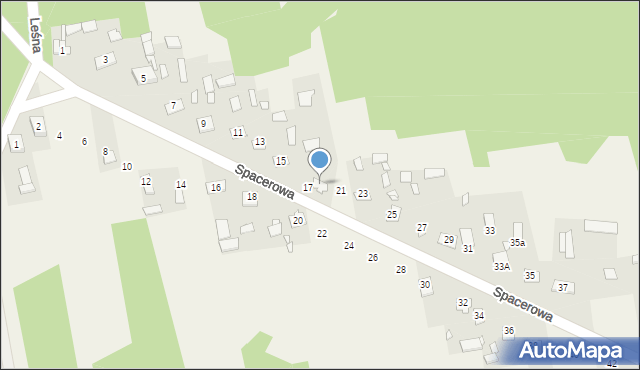 Rudka, Spacerowa, 19, mapa Rudka