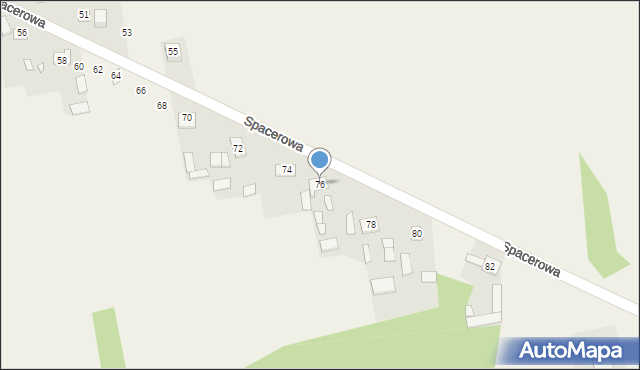 Rudka, Spacerowa, 76, mapa Rudka