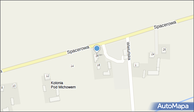 Rudno, Spacerowa, 16, mapa Rudno