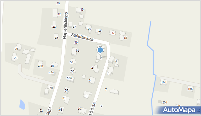 Rudziczka, Spółdzielcza, 2, mapa Rudziczka
