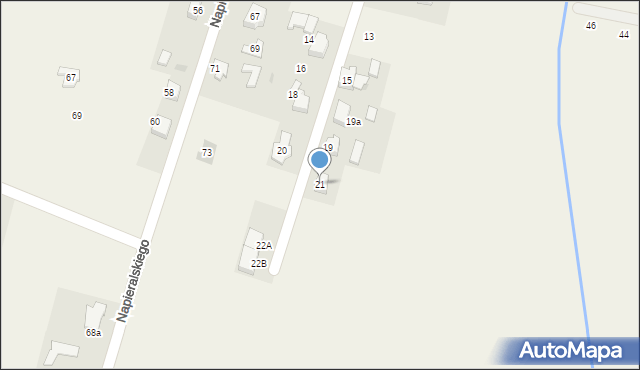 Rudziczka, Spółdzielcza, 21, mapa Rudziczka