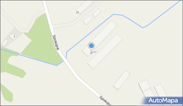 Rudzienice, Spokojna, 2c, mapa Rudzienice