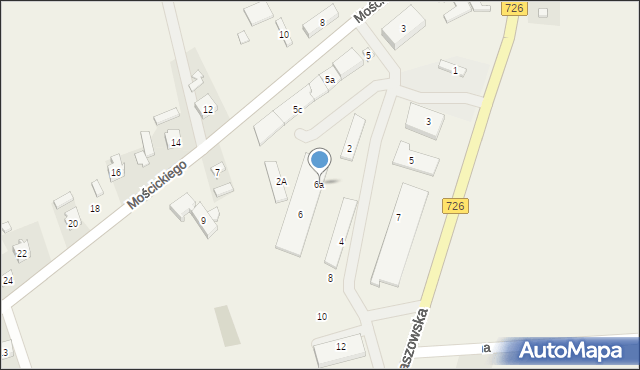 Rzeczyca, Spółdzielców, 6a, mapa Rzeczyca