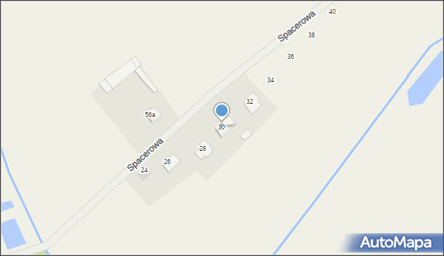 Rzekuń, Spacerowa, 30, mapa Rzekuń
