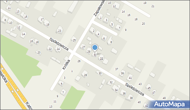 Rzeniszów, Spółdzielcza, 31, mapa Rzeniszów