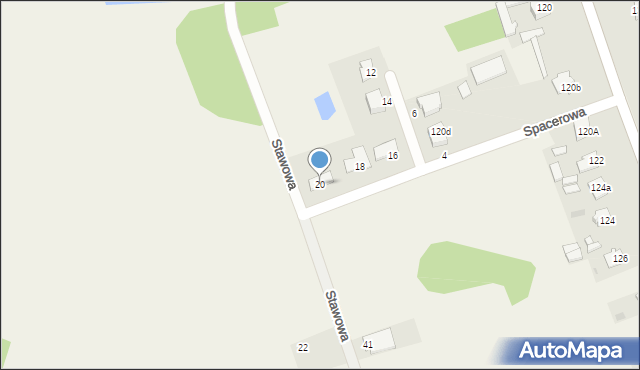 Rzerzęczyce, Spacerowa, 20, mapa Rzerzęczyce