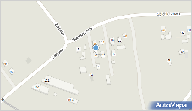 Rzeszów, Spichlerzowa, 6, mapa Rzeszów