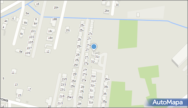 Rzeszów, Spacerowa, 31x, mapa Rzeszów