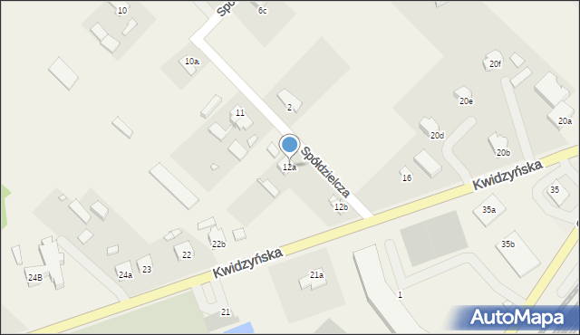 Sadlinki, Spółdzielcza, 12a, mapa Sadlinki