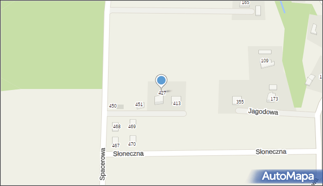 Sanka, Spacerowa, 34, mapa Sanka