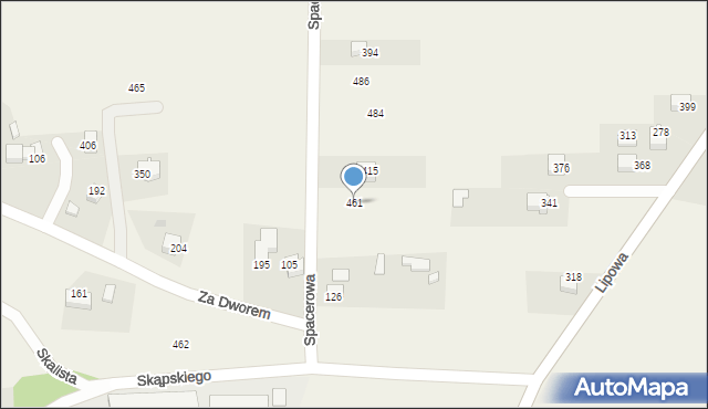 Sanka, Spacerowa, 4, mapa Sanka