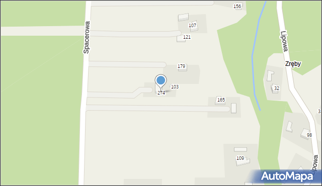 Sanka, Spacerowa, 44, mapa Sanka