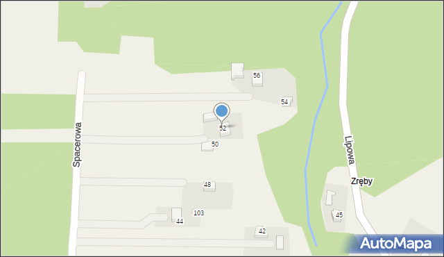 Sanka, Spacerowa, 52, mapa Sanka