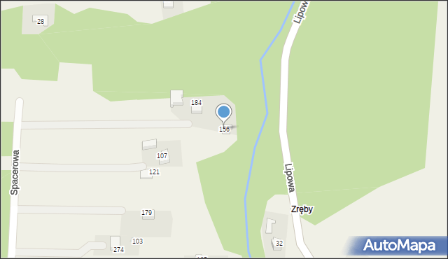 Sanka, Spacerowa, 54, mapa Sanka