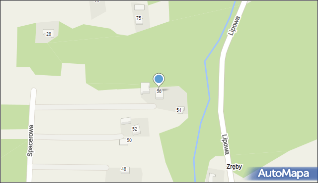 Sanka, Spacerowa, 56, mapa Sanka